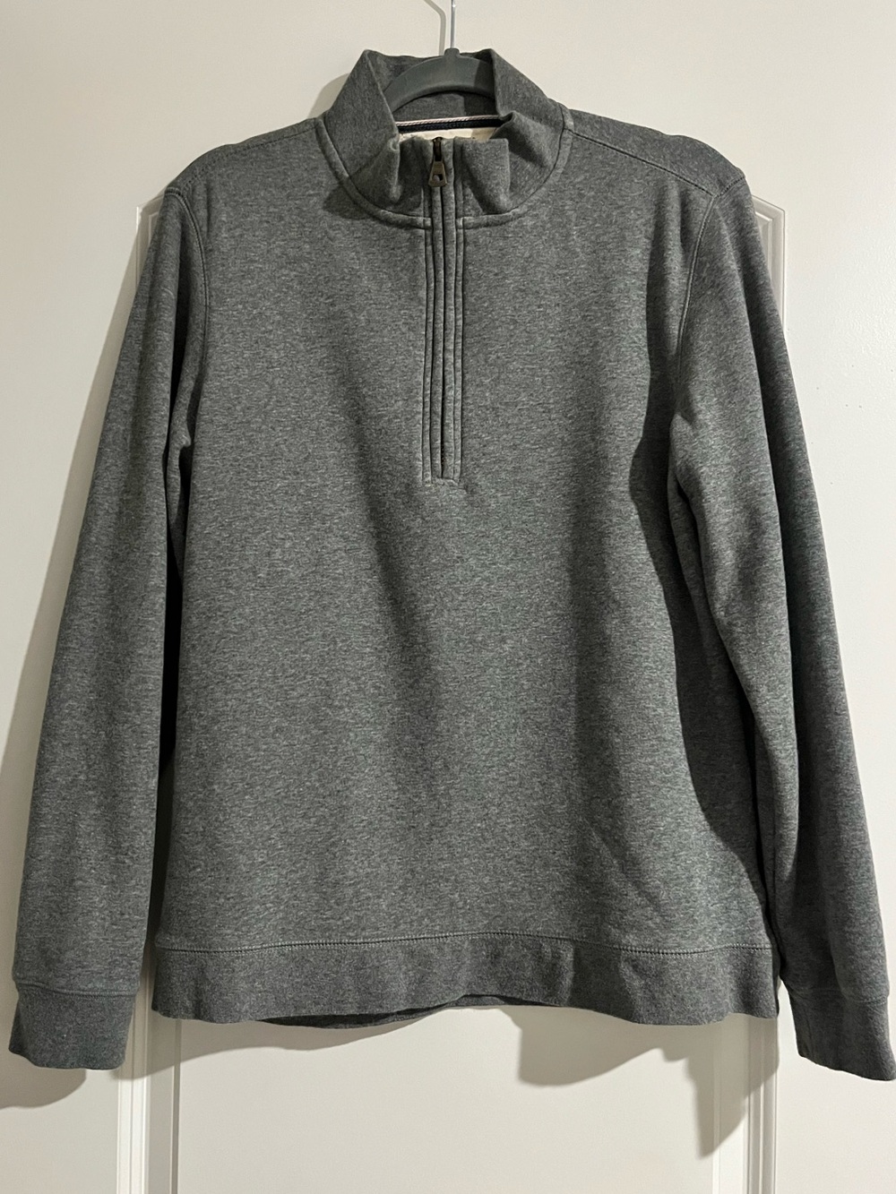 Weatherproof Vintage Men’s 1/4 Zip Sweatshirt Gray Mick Turtleneck Classic Sz M